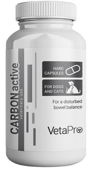 E-shop VetaPro CarbonActive tráviaci adsorbent pre psov a mačky 20cps