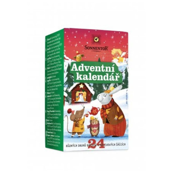 Adventný kalendár 24 očíslovaných čajov Sonnentor 37,5 g