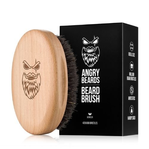 E-shop Drevená kefa na bradu a fúzy Gentler Angry Beards