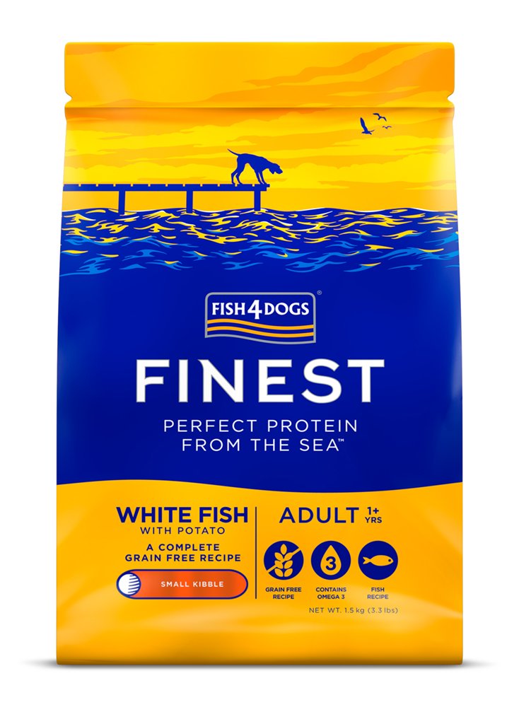 E-shop FISH4DOGS Granule malé pre dospelých psov Finest biela ryba so zemiakmi 1,5kg, 1+