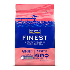 FISH4DOGS Granule malé pre dospelých psov Finest losos so zemiakmi 1,5kg, 1+