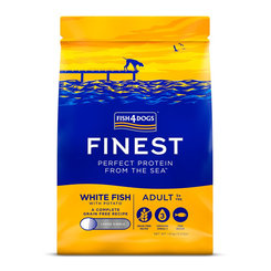 FISH4DOGS Granule veľké pre dospelých psov Finest biela ryba so zemiakmi 1,5kg, 1+
