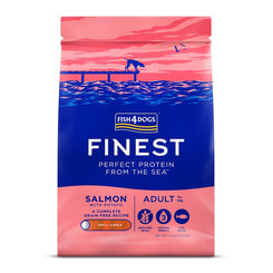 FISH4DOGS Granule veľké pre dospelých psov Finest losos so zemiakmi 1,5kg, 1+