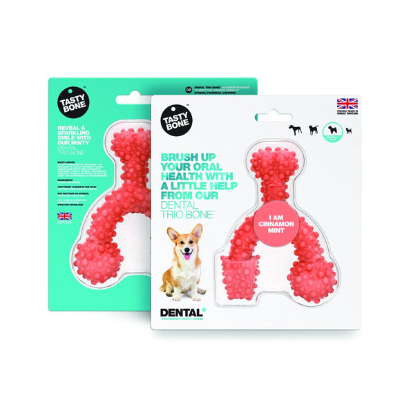 TASTY BONE Dental trio kostička nylonová pre malých psov - Škorica & Mäta