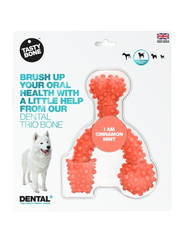 E-shop TASTY BONE Dental trio kostička nylonová pre veľkých psov - Škorica & Mäta