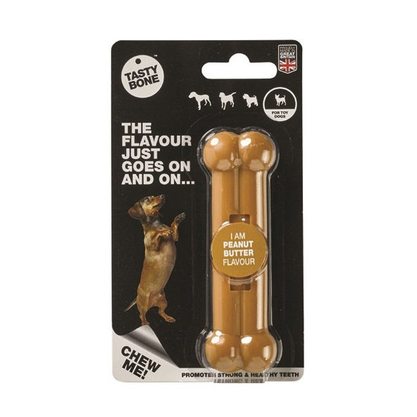 TASTY BONE Kostička nylonová pre extra malých psov  - Arašidové maslo