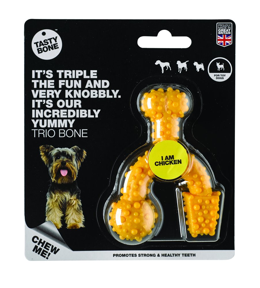 E-shop TASTY BONE Kostička nylonová trio pre extra malých psov - Kuracie mäso