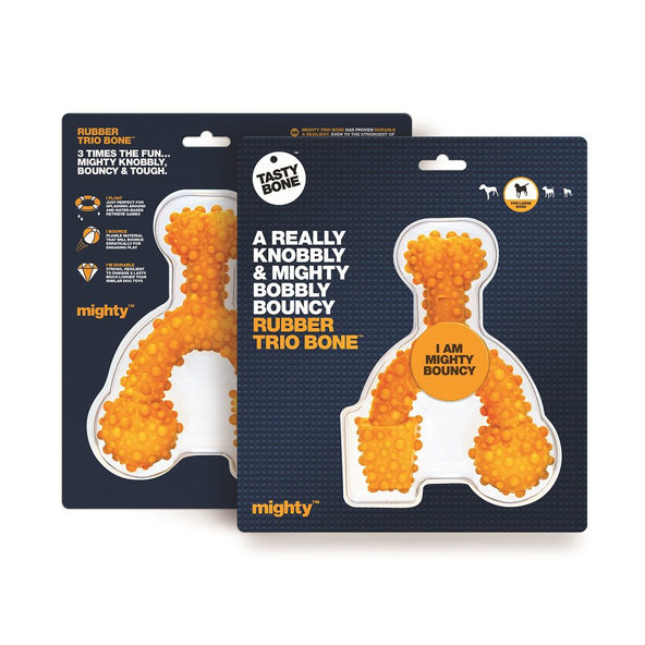TASTY BONE Trio kostička gumená pre veľkých psov