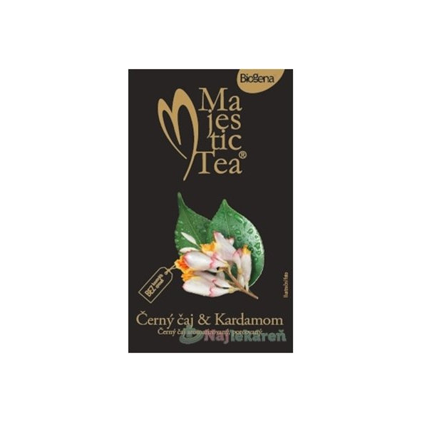 Majestic Tea Čierny čaj & Kardamóm, 20x1,5 g