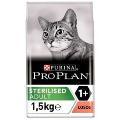 Proplan MO Cat Sterilised losos - granule pre kastrované mačky 1,5kg