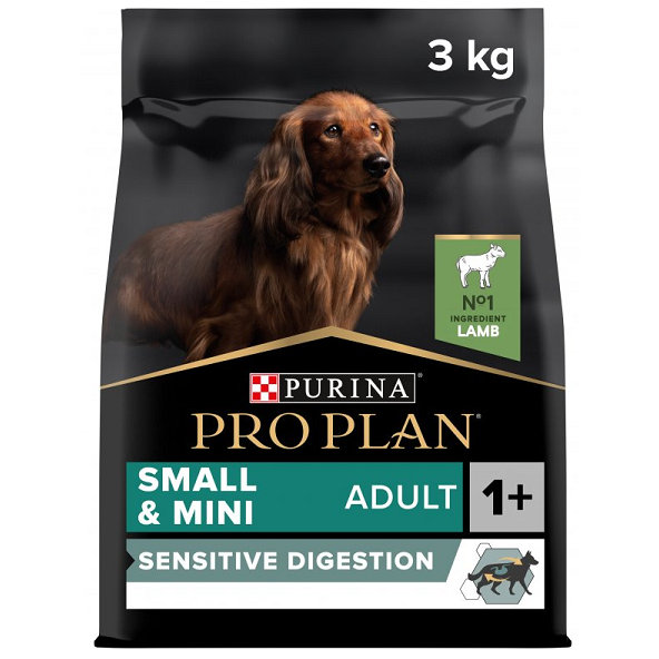 ProPlan MO Dog Opti Digest Adult Small&Mini jahňa granule pre psy 3kg