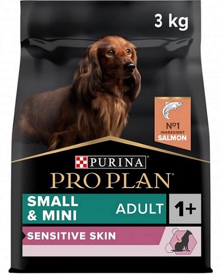 E-shop ProPlan MO Dog Opti Derma Adult Small&Mini Sensitive Skin losos granule pre psy 3kg