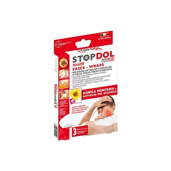 STOPDOL Náplasti proti bolesti 8 x 21,5cm 3ks