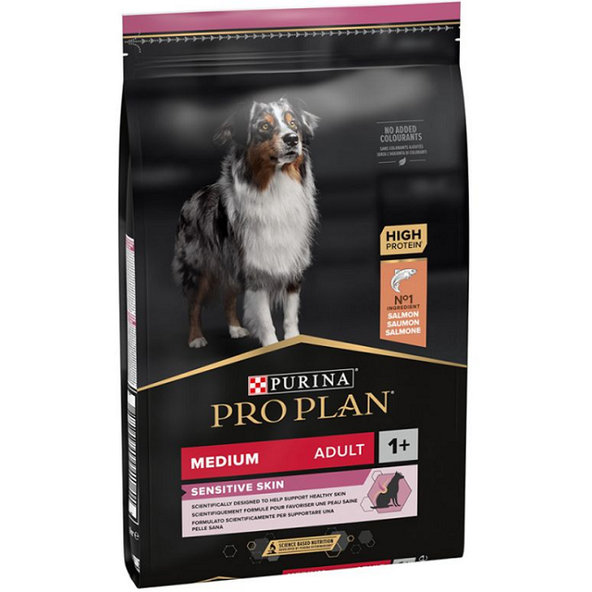 ProPlan MO Dog Opti Derma Adult Medium Sensitive Skin losos granule pre psy 14kg