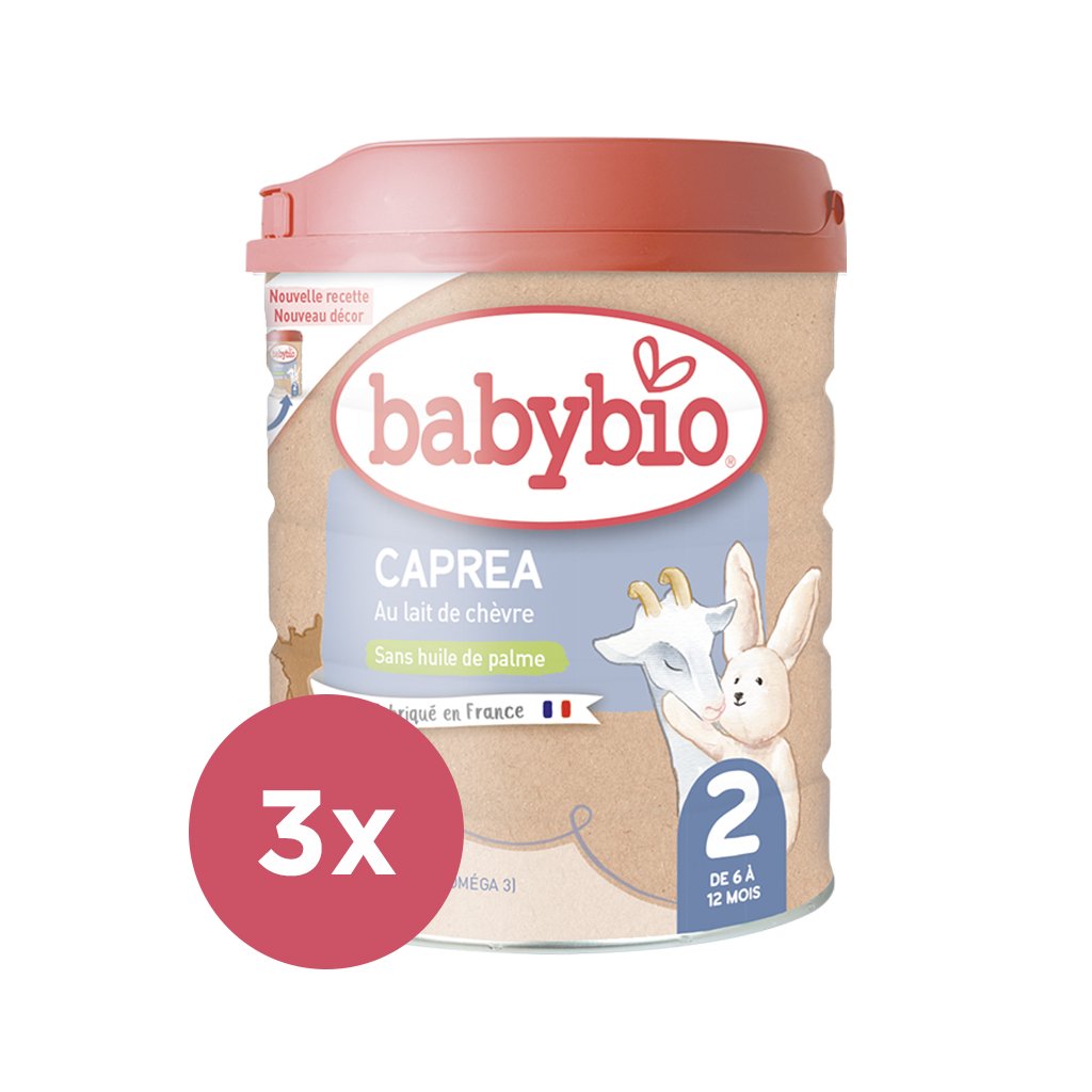 E-shop 3x BABYBIO CAPREA 2 plnotučné kozie dojčenské bio mlieko 800 g