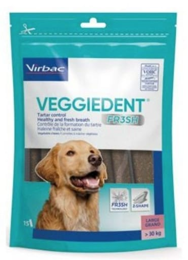 E-shop CET Veggiedent Fresh L enzymatické žuvacie plátky pre psy 15ks (psy nad 30kg)