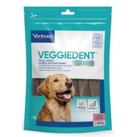 CET Veggiedent Fresh L enzymatické žuvacie plátky pre psy 15ks (psy nad 30kg)