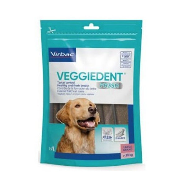 CET Veggiedent Fresh L enzymatické žuvacie plátky pre psy 15ks (psy nad 30kg)