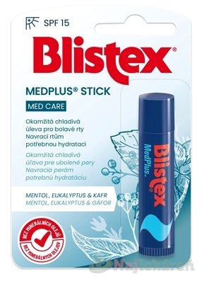 E-shop Blistex MEDPLUS STICK SPF 15 balzam na pery, tyčinka 4,25 g