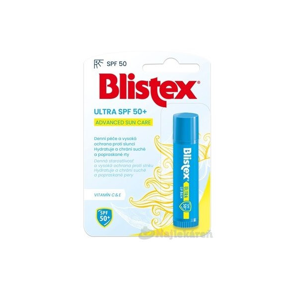 Blistex ULTRA SPF 50+ balzam na pery, tyčinka 4,25 g