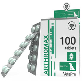 VetaPro Arthromax Large Breeds kĺbová výživa pre psy 100tbl