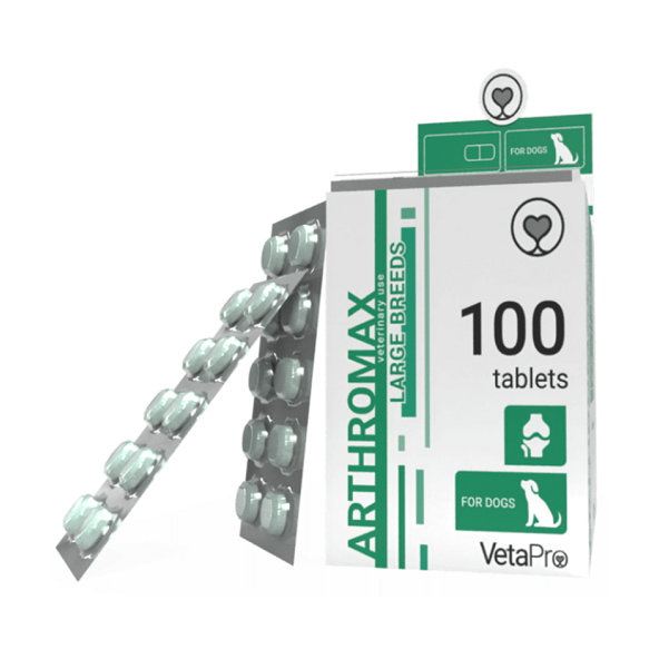 VetaPro Arthromax Large Breeds kĺbová výživa pre psy 100tbl