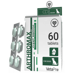 VetaPro Arthromax Giant Breeds kĺbová výživa pre psy obrích plemien 60tbl