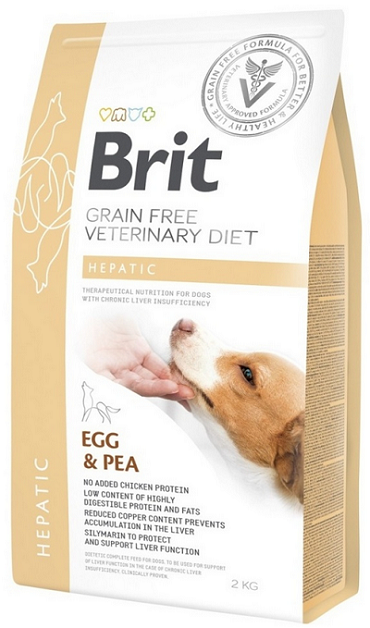 E-shop Brit Veterinary Diets GF dog Hepatic granule pre psy 2kg