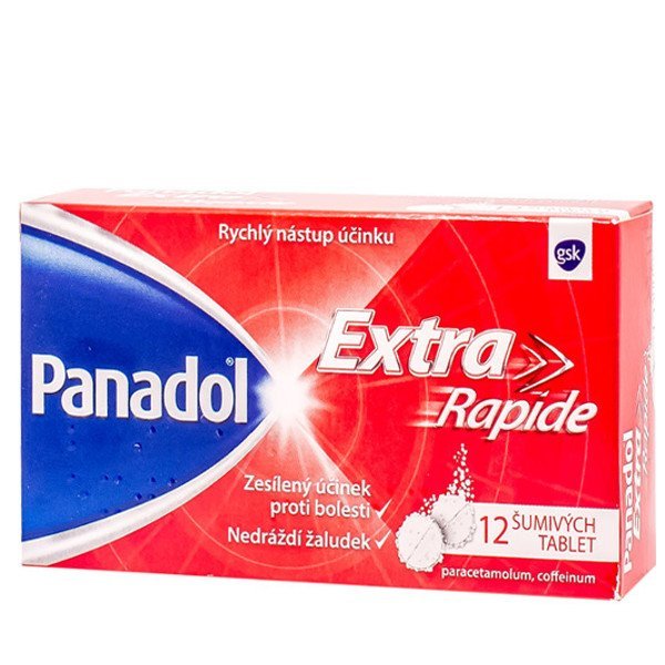 E-shop Panadol extra Rapide 500 mg proti bolesti 12 šumivých tabliet