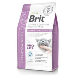 Brit Veterinary Diets GF cat Ultra-hypoallergenic granule pre mačky 2kg