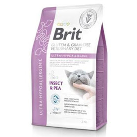 Brit Veterinary Diets GF cat Ultra-hypoallergenic granule pre mačky 2kg