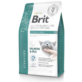 Brit Veterinary Diets GF cat Sterilised granule pre mačky 2kg