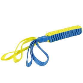 Hračka DUVO+ tyč ťažná nylonová modrožltá pre psy, L 50x3cm