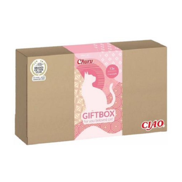 Maškrta Inaba Churu Ciao Gift Box 13x + lyžica + hračka 262g