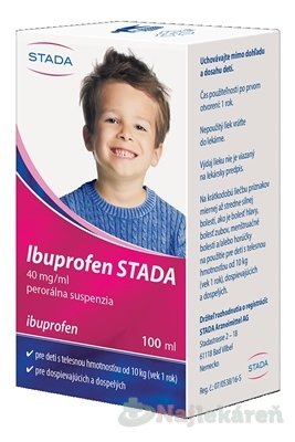 E-shop Ibuprofen STADA 40 mg/ml perorálna suspenzia proti bolesti a horúčke 100 ml