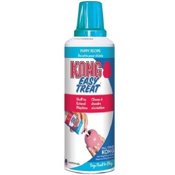 Maškrta Kong puppy pasta v spreji s kuracou pečeňou pre šteniatka 226g