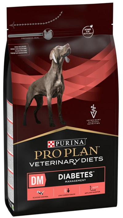 E-shop Purina VD Canine - DM Diabetes Management granule pre psy 3kg