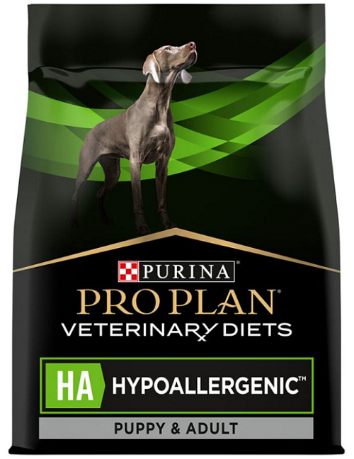 E-shop Purina VD Canine - HA Hypoallergenic granule pre psy 3kg