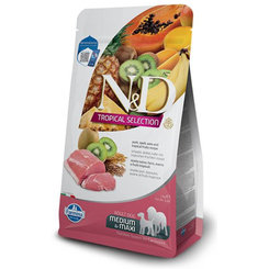 Farmina N&D dog TROPICAL SELECTION (AG) adult medium&maxi, pork granule pre psy 10kg