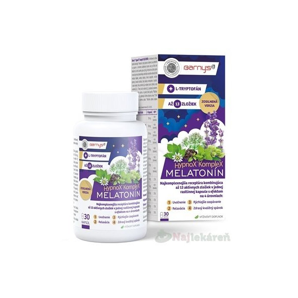 Barny's HypnoX KompleX MELATONÍN 30 ks