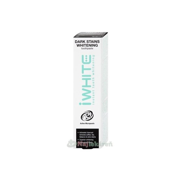 iWHITE DARK STAINS Bieliaca zubná pasta 75 ml