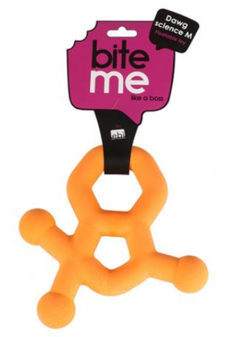 E-shop Hračka EBI+ Dawg science, plávajúca, aportovacia, oranžová M pre psy - 20x19x2,5cm