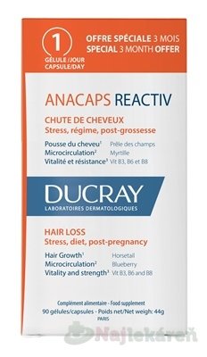 E-shop DUCRAY ANACAPS REACTIV podpora pre vlasy 90ks