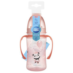 CANPOL BABIES Tréningový hrnček Exotic Animals 240 ml RUŽOVÝ