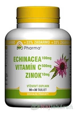 E-shop BIO Pharma Echinacea, Vitamín C, Zinok