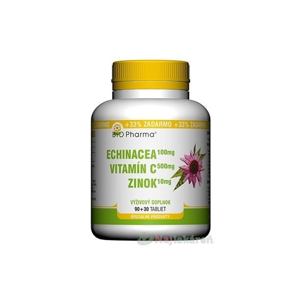 BIO Pharma Echinacea, Vitamín C, Zinok