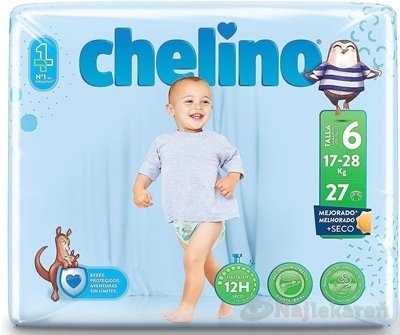 E-shop CHELINO T6 detské plienky (17-28 kg) s dermo ochranou 27 ks