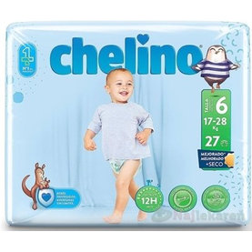 CHELINO T6 detské plienky (17-28 kg) s dermo ochranou 27 ks