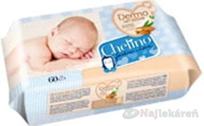 E-shop CHELINO Vlhčené obrúsky pre deti, s nechtíkovým extraktom, vitamín A a E 60 ks