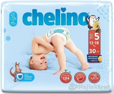 E-shop CHELINO T5 detské plienky (13-18 kg) s dermo ochranou 30 ks